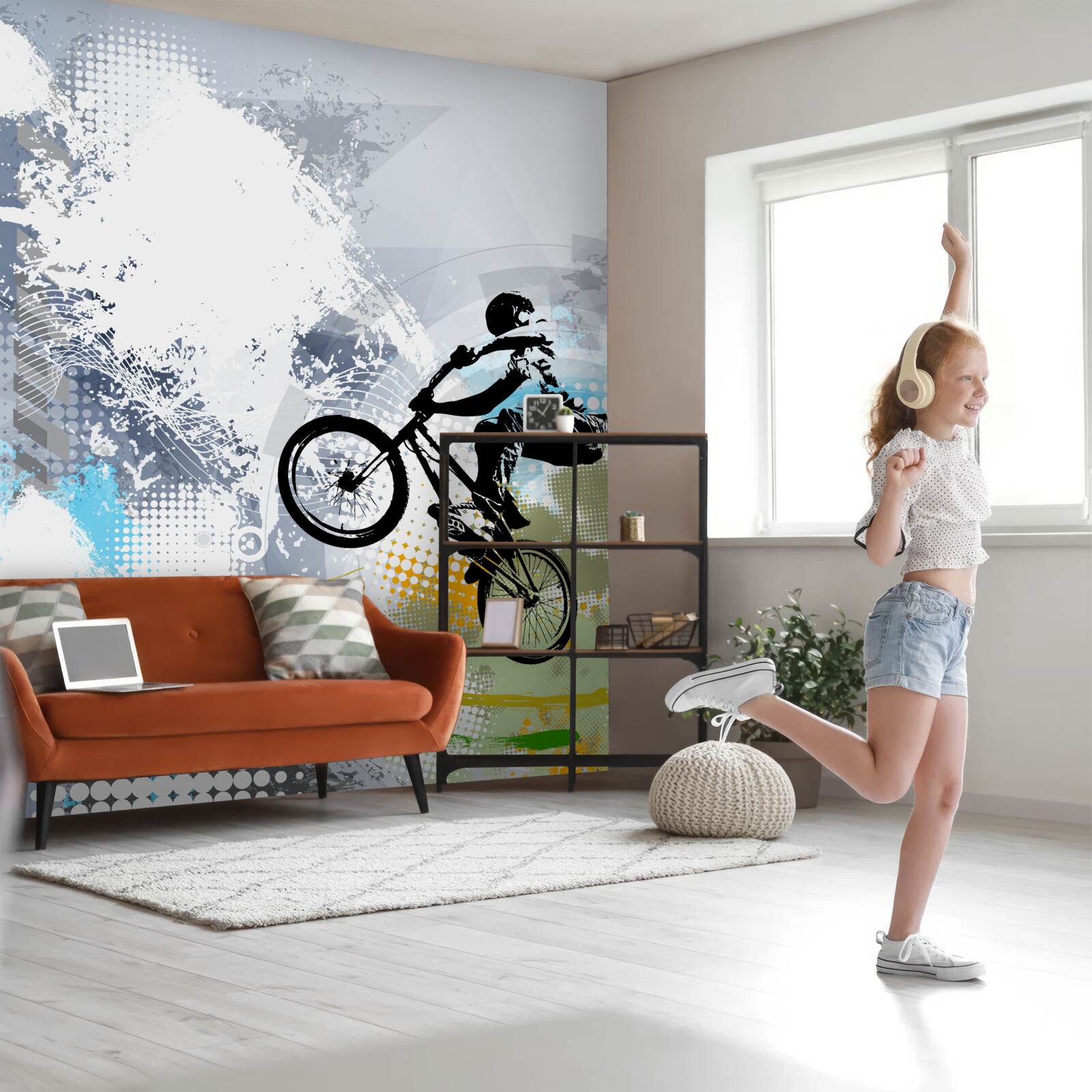 Fototapeta graffiti motorkárov