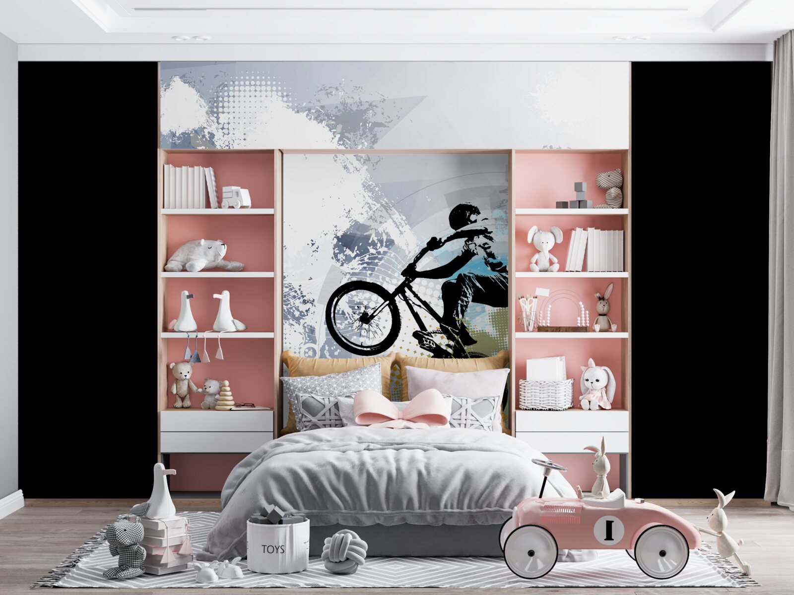 Fototapeta graffiti motorkárov