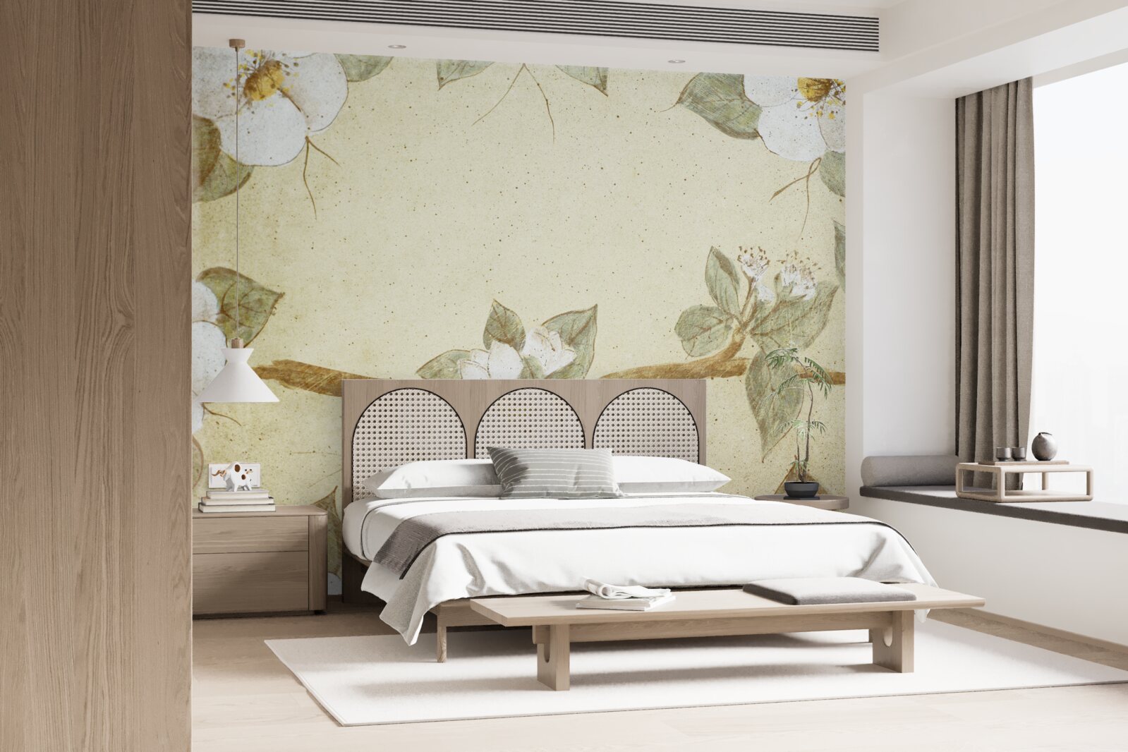 Fototapeta kvety kvitnú na konároch