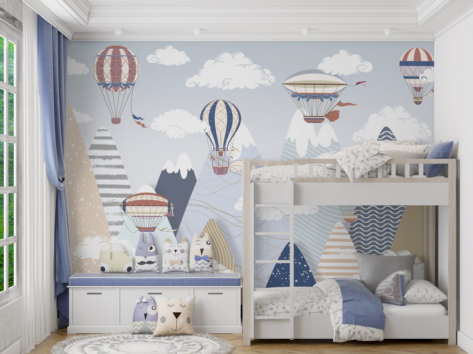 Fototapeta lietanie teplovzdušných balónov