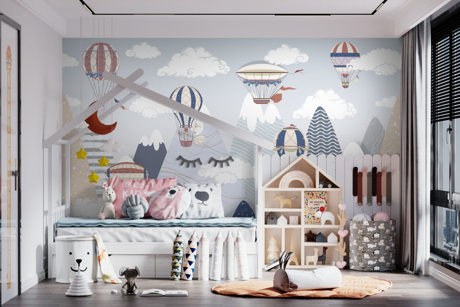 Fototapeta lietanie teplovzdušných balónov