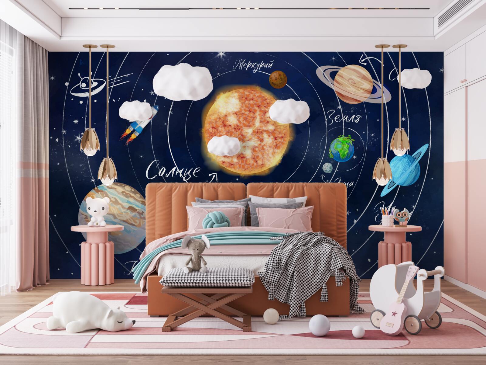 Fototapeta planét a nebeských telies vo vesmíre