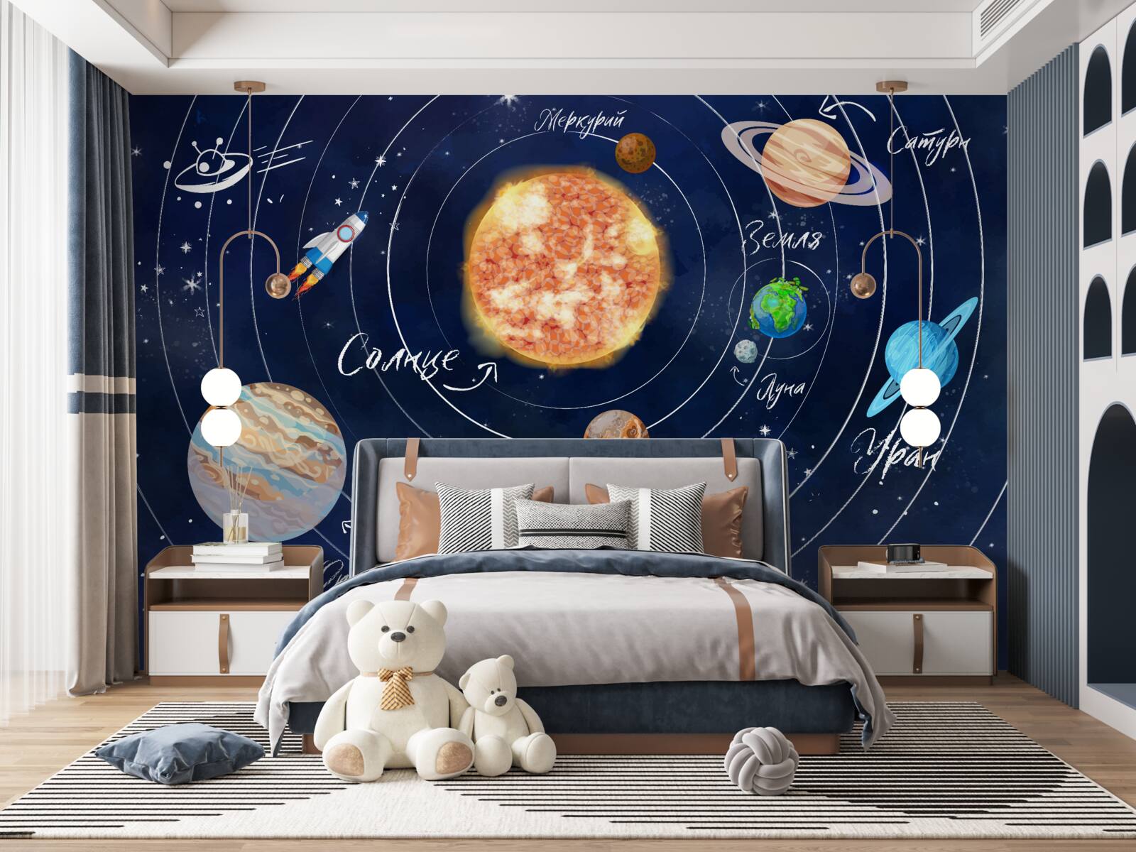 Fototapeta planét a nebeských telies vo vesmíre