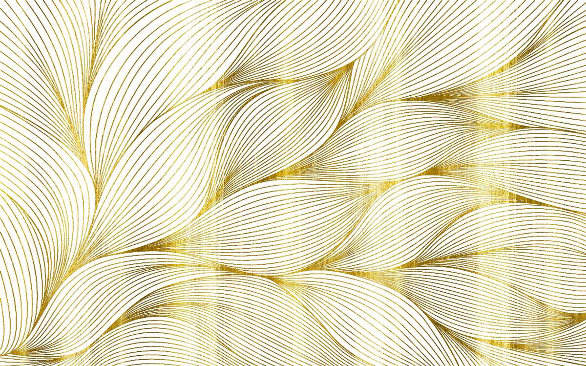 Fototapeta listy majú teplý zlatý odtieň