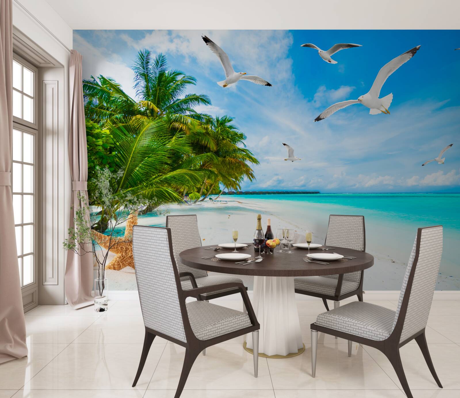 Fototapeta pokojné tropické pobrežie