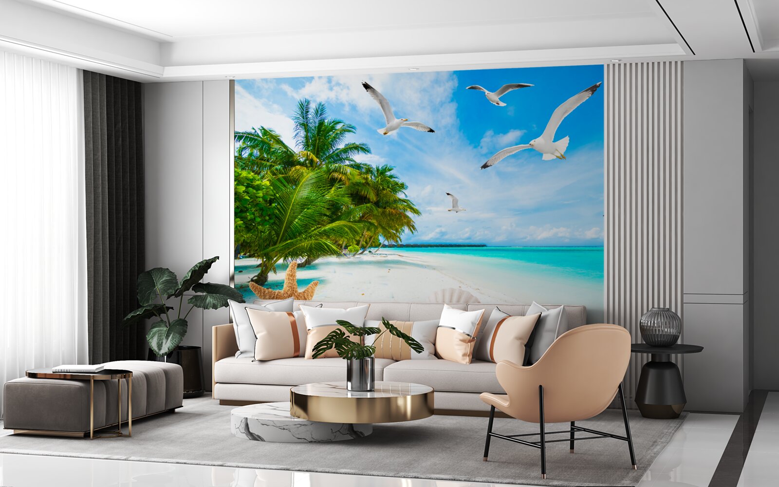 Fototapeta pokojné tropické pobrežie