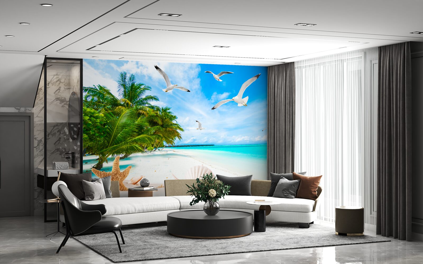 Fototapeta pokojné tropické pobrežie