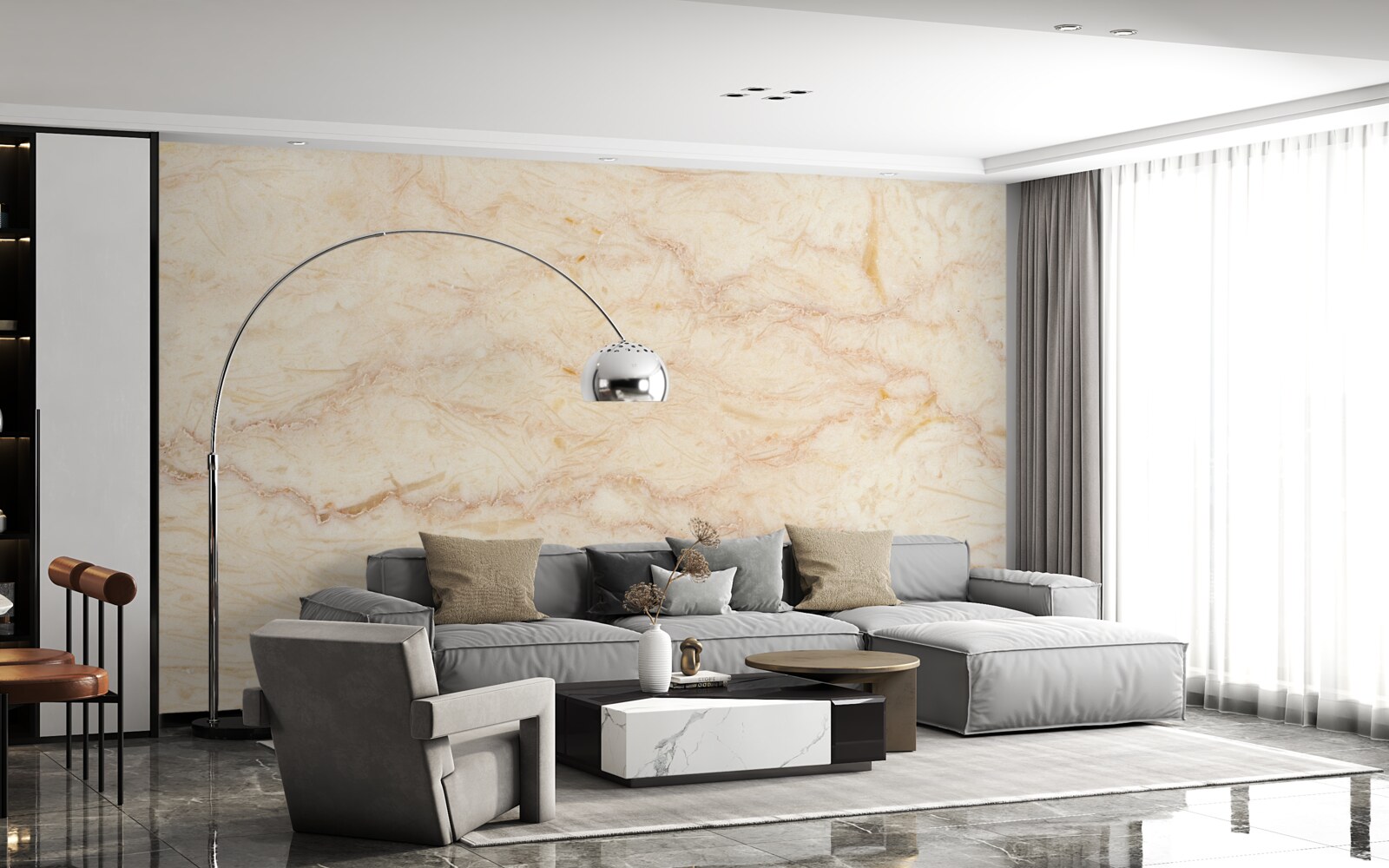 Fototapeta vietor nesúci piesok na pole