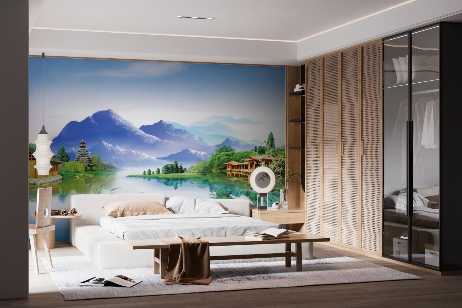 Fototapeta horské jazero v letnej krajine