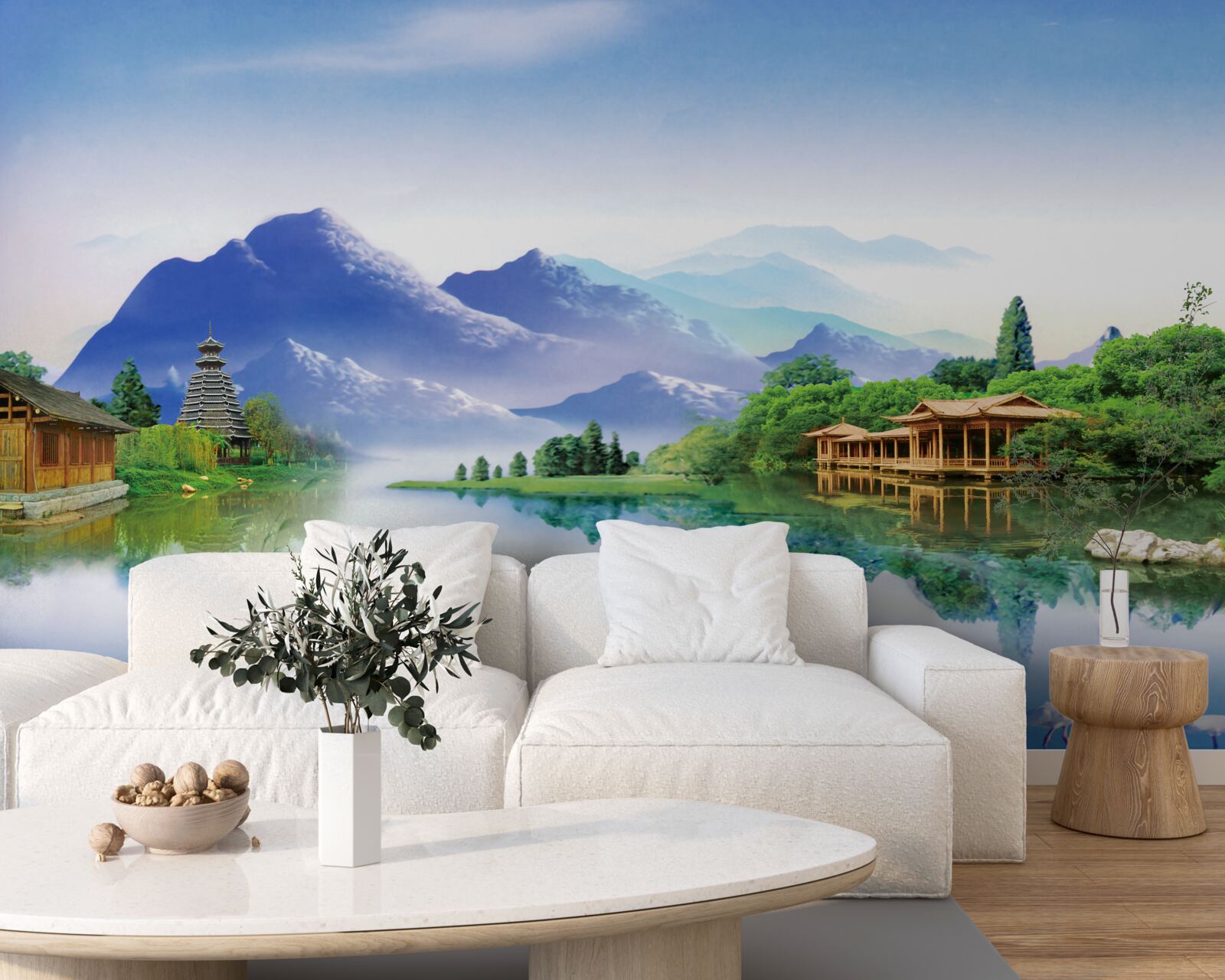 Fototapeta horské jazero v letnej krajine