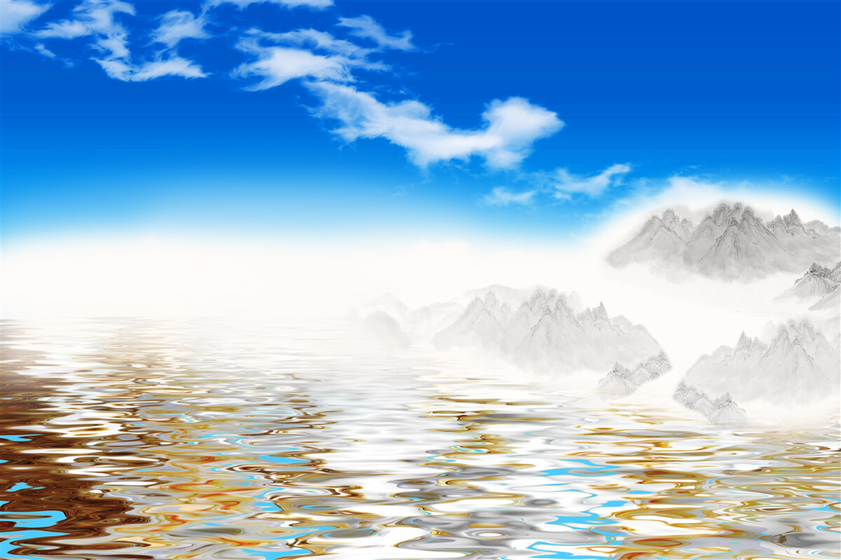 Fototapeta tichá voda pod horami