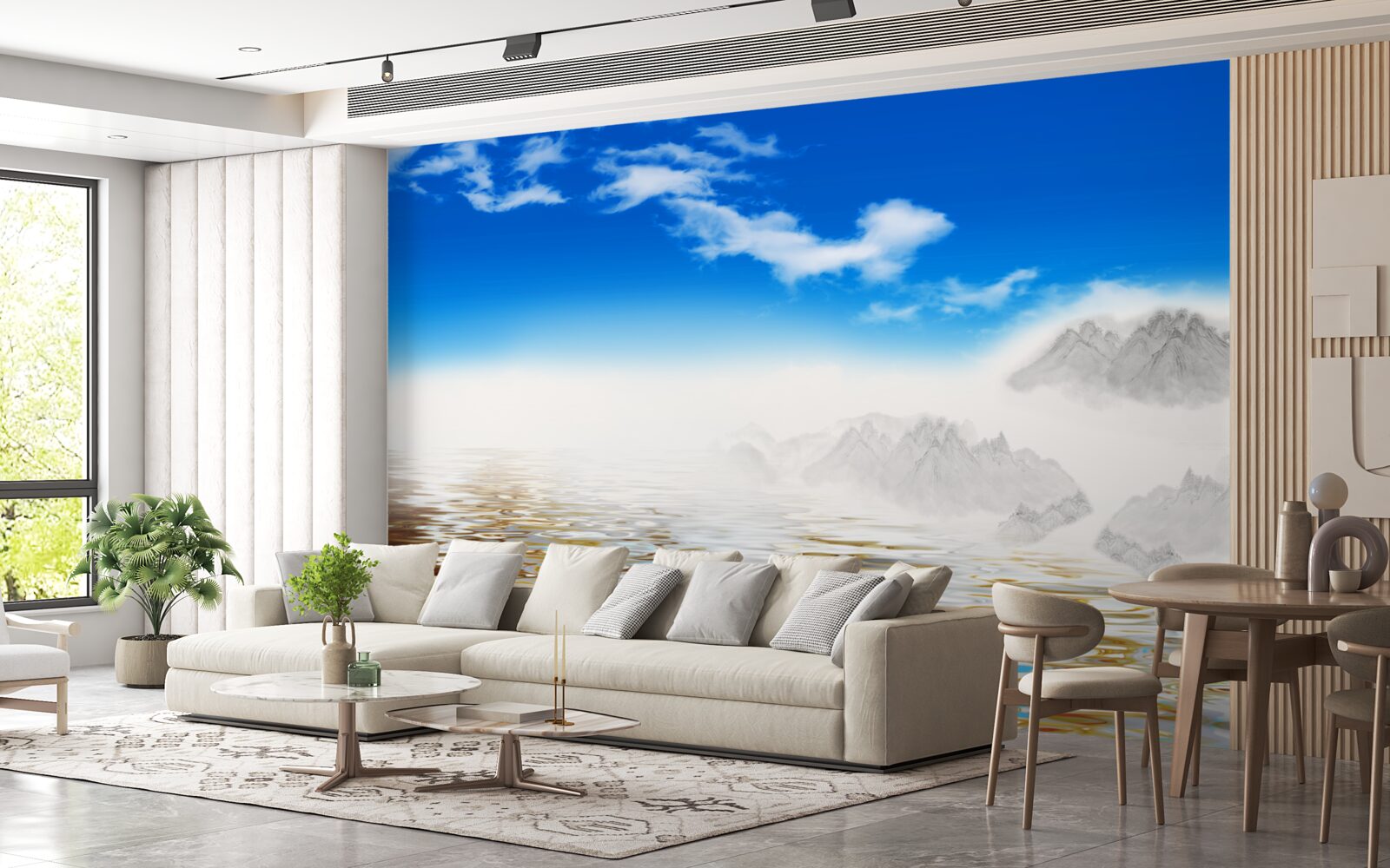 Fototapeta tichá voda pod horami