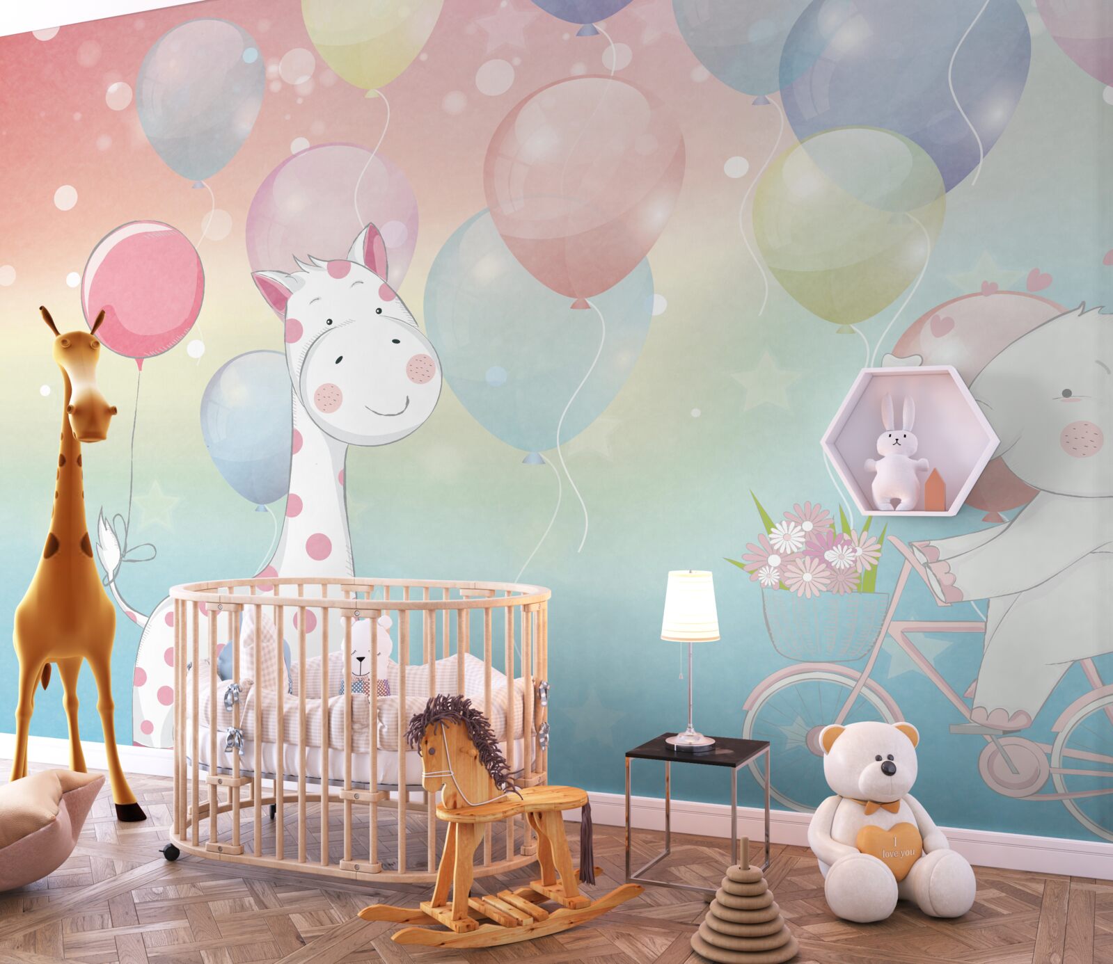 Fototapeta slon sa blíži k žirafe