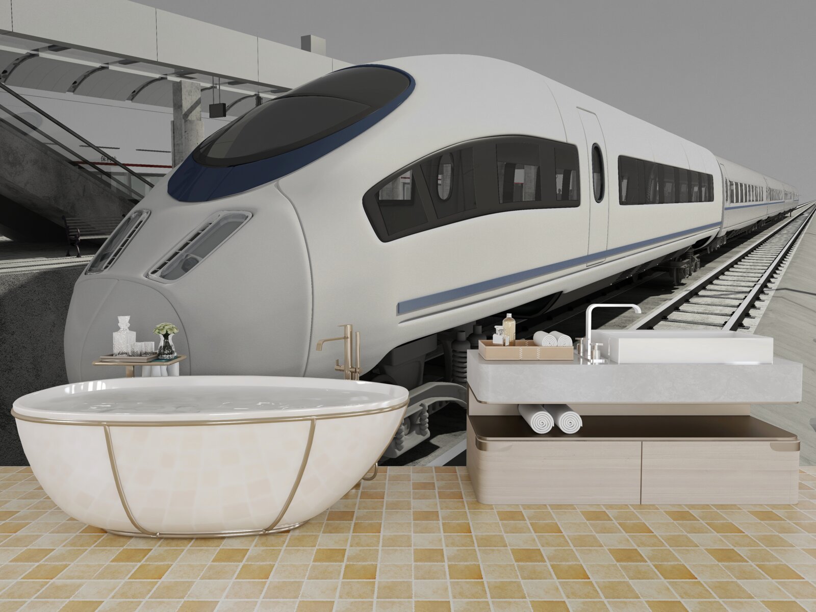 Fototapeta zloženie na platforme