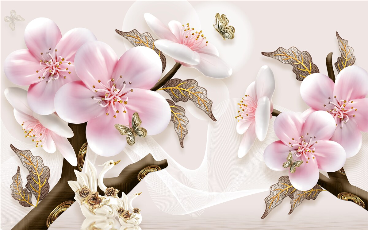 Fototapeta jemne kvitnúce púčiky