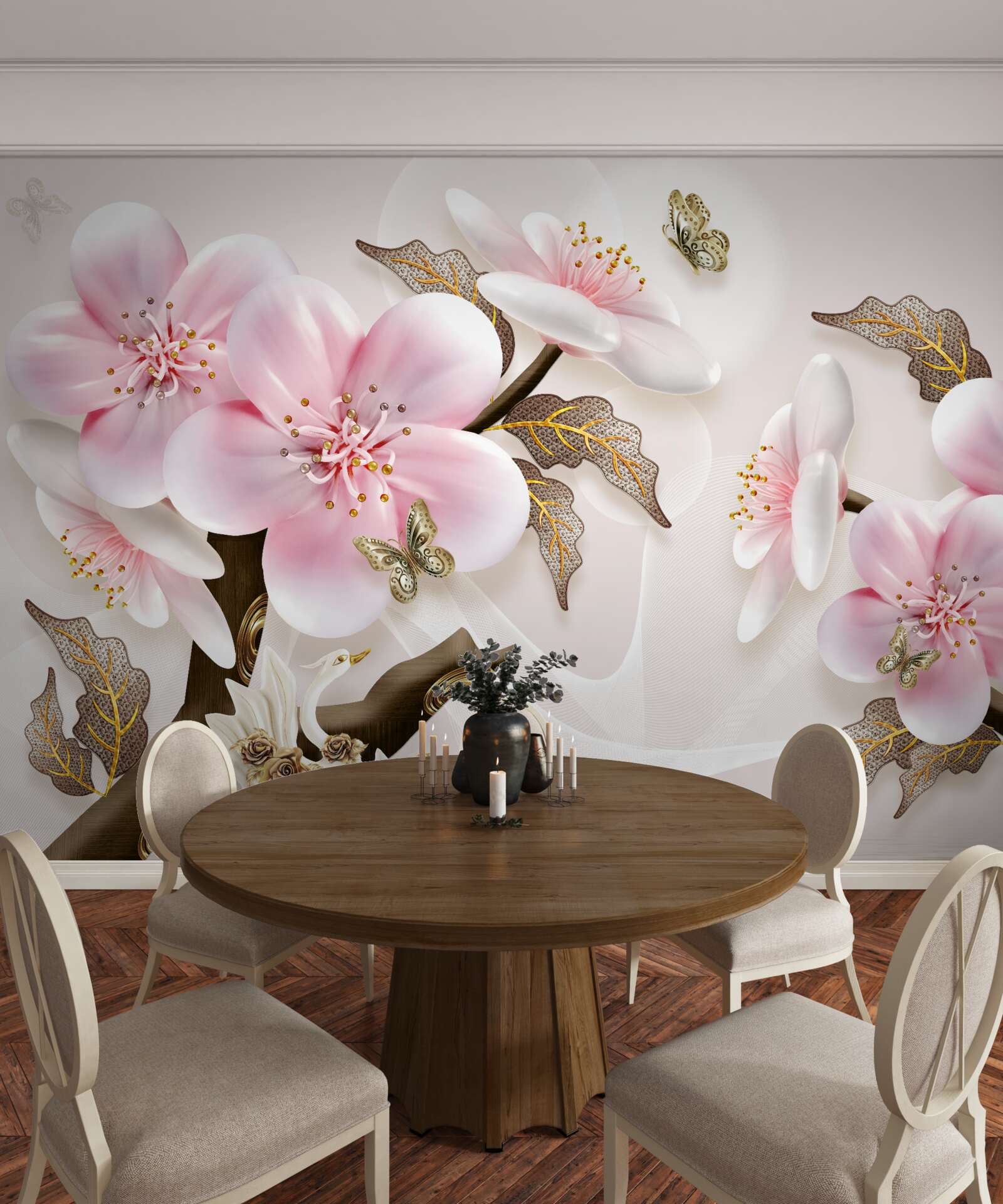 Fototapeta jemne kvitnúce púčiky