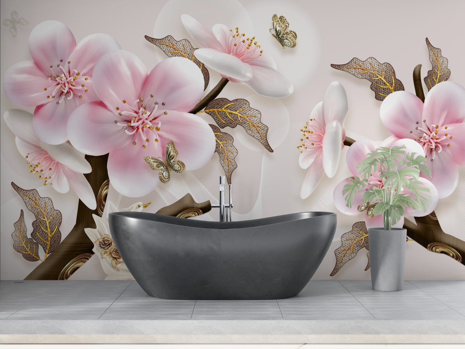 Fototapeta jemne kvitnúce púčiky