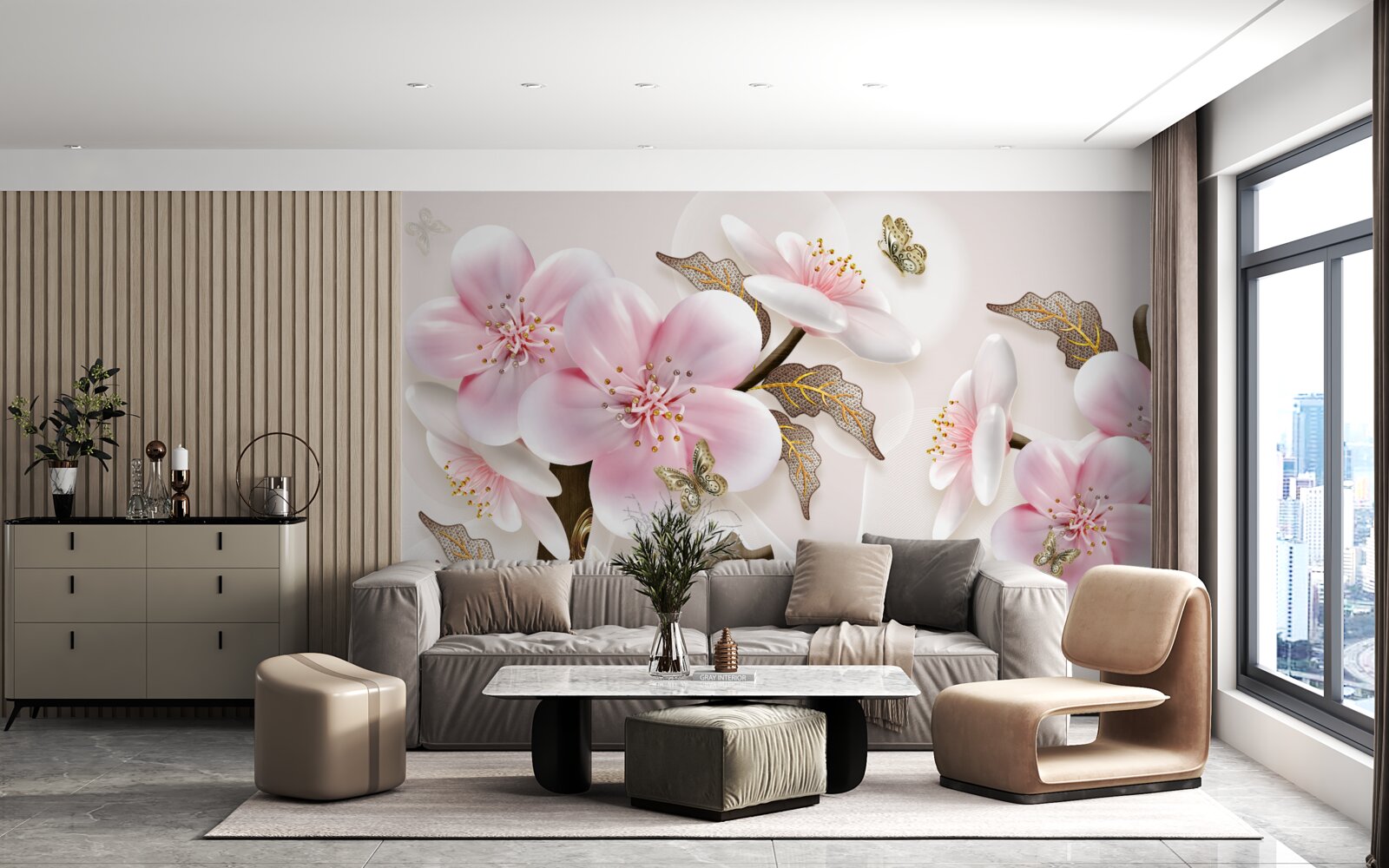 Fototapeta jemne kvitnúce púčiky