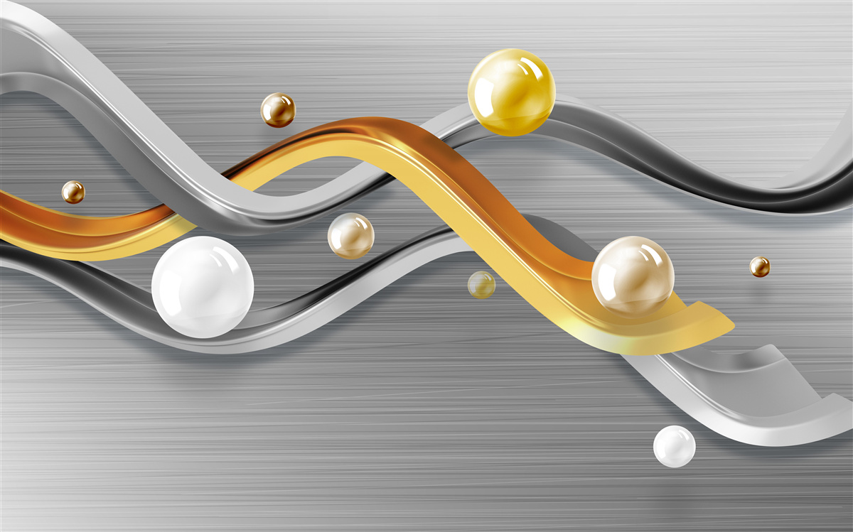 Fototapeta čiary a gule v abstrakcii