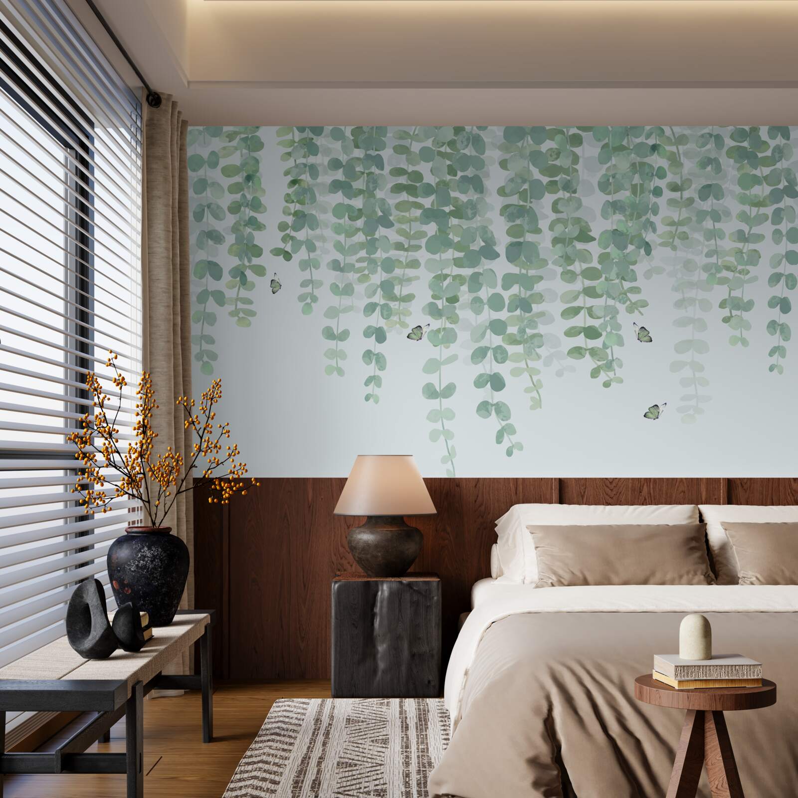 Fototapeta listy eukalyptu sú zelené