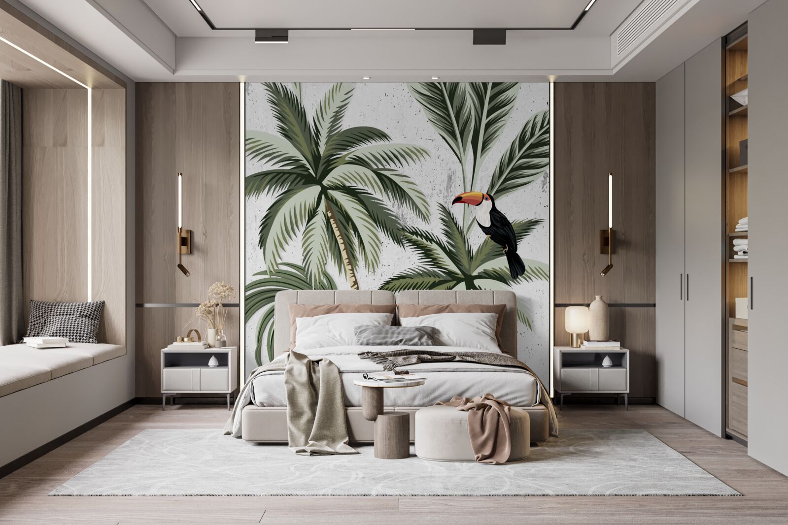 Fototapeta vtáky na stromoch