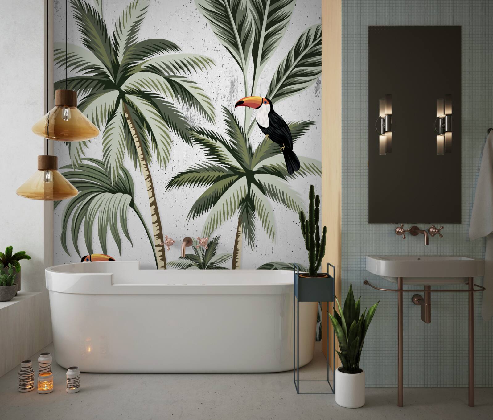 Fototapeta vtáky na stromoch