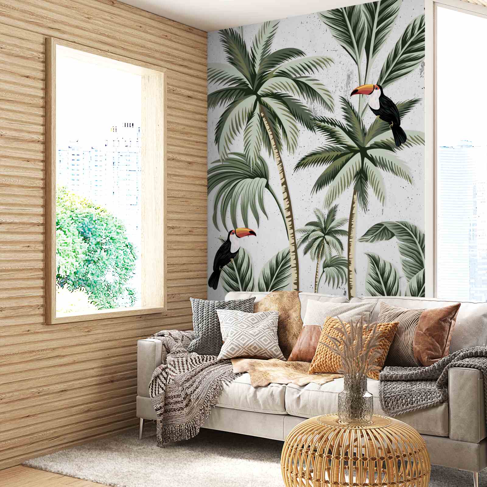 Fototapeta vtáky na stromoch