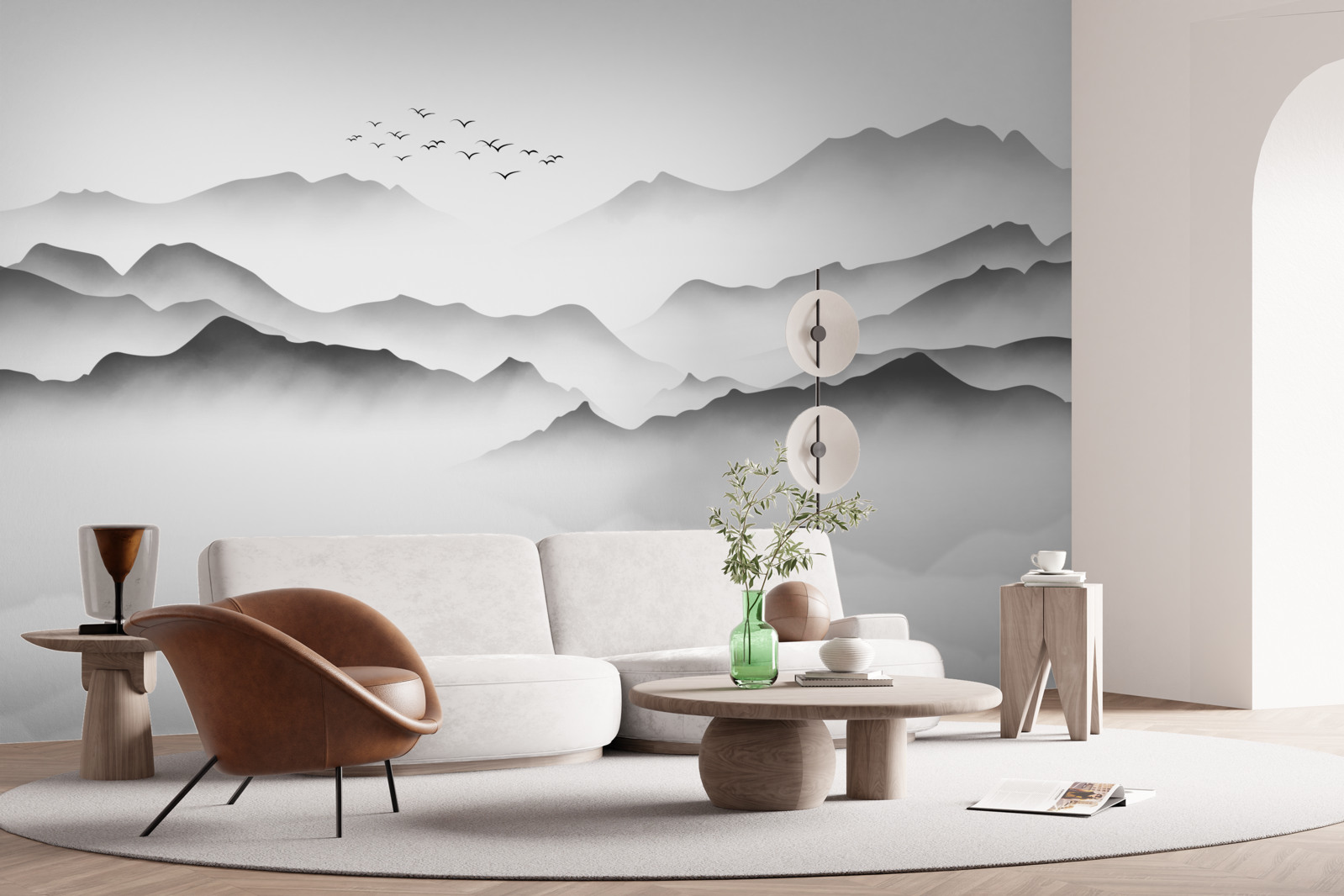 Fototapeta ráno na rieke, zahalené v hmle