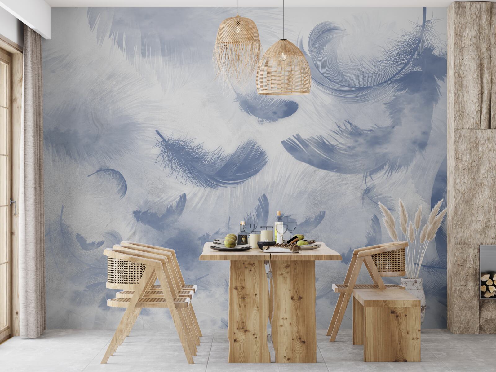 Fototapeta lietajúce nebeské perie