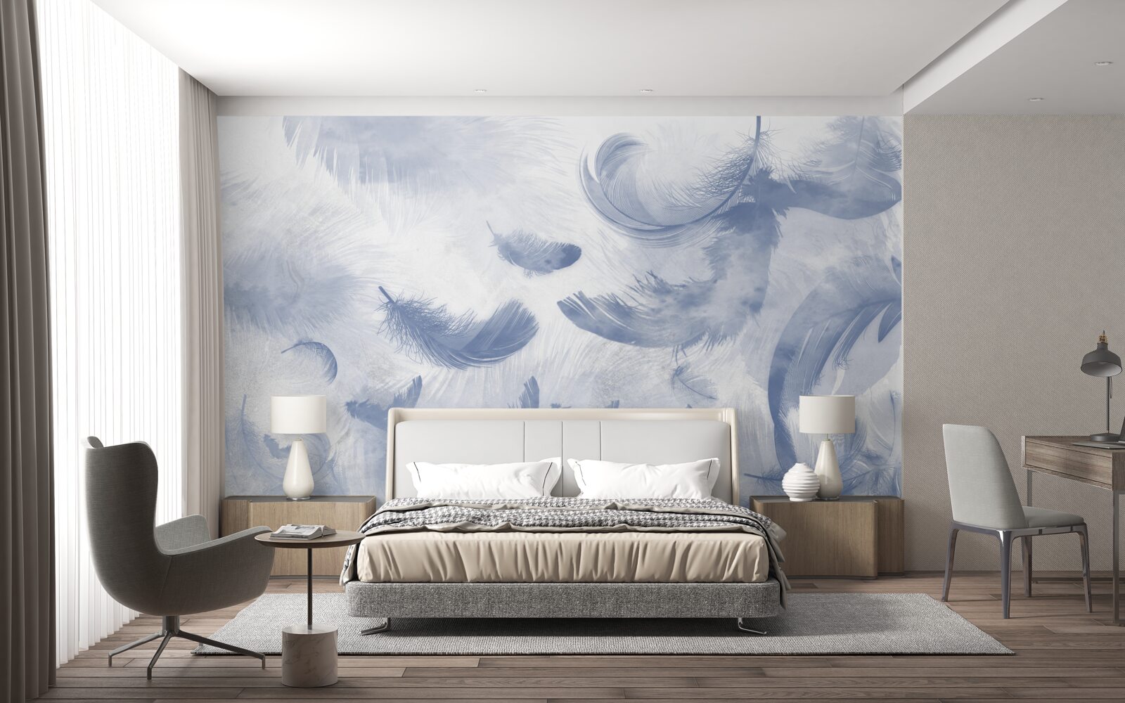 Fototapeta lietajúce nebeské perie