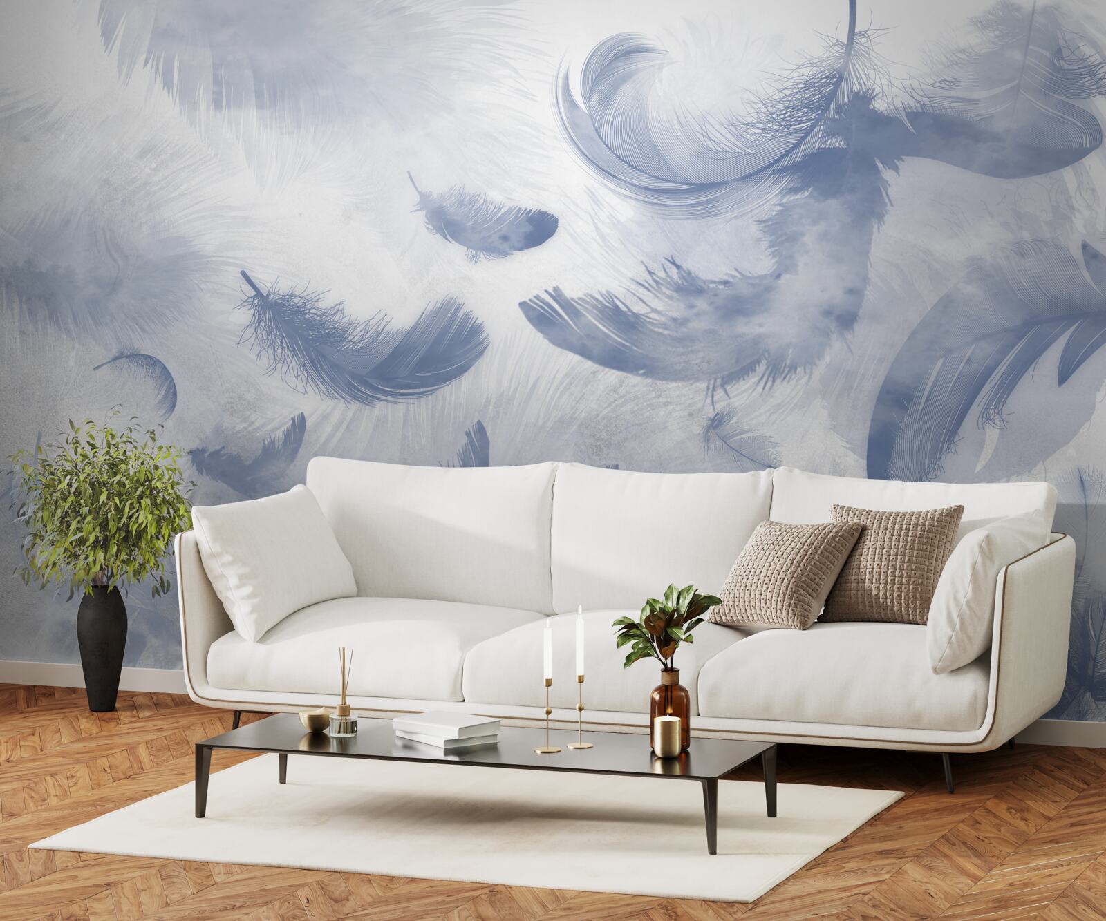 Fototapeta lietajúce nebeské perie