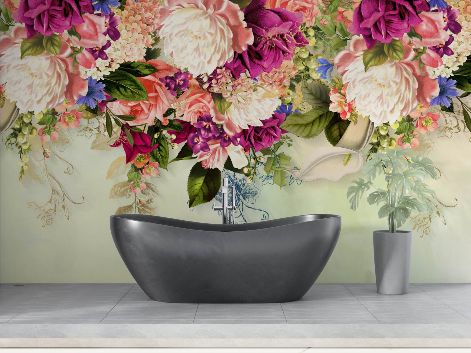 Fototapeta elegantné kvetinové aranžmány