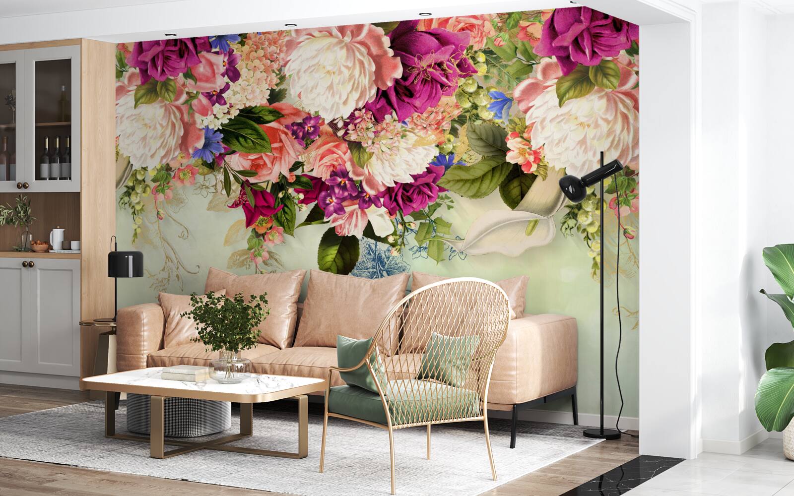 Fototapeta elegantné kvetinové aranžmány