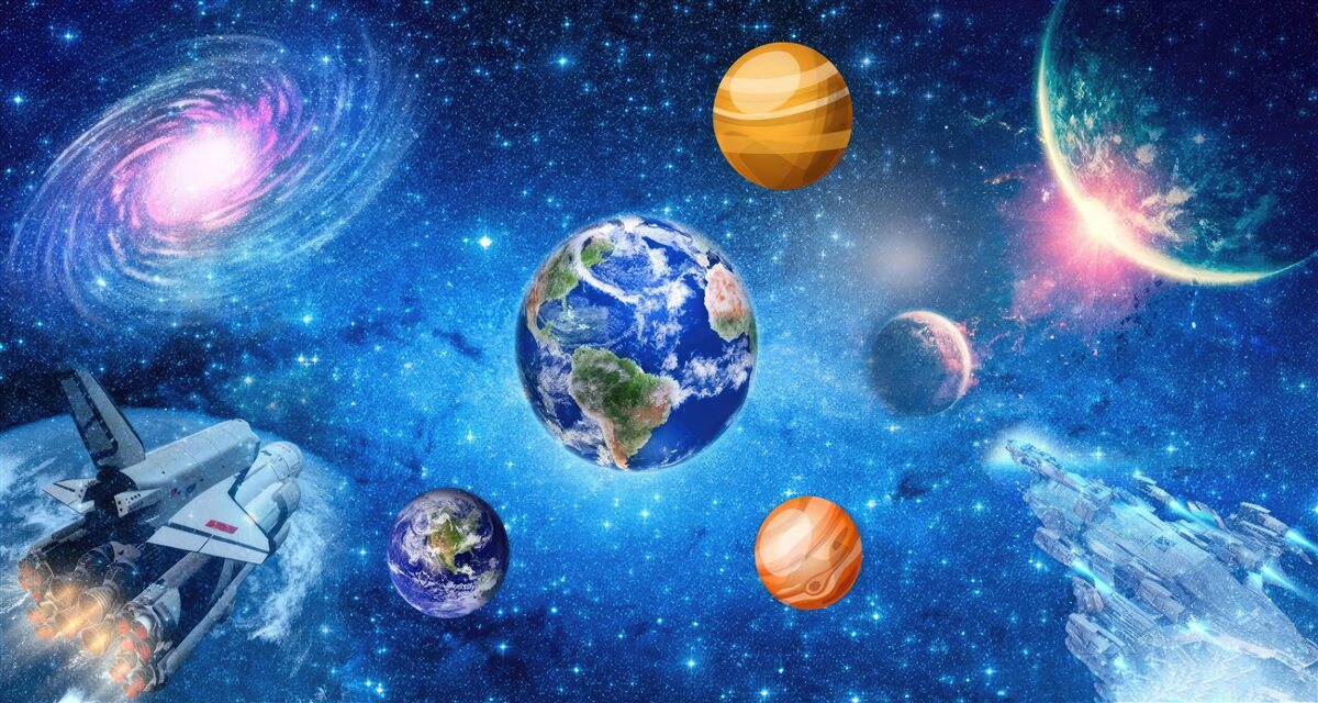 Fototapeta planét a ich priestoru