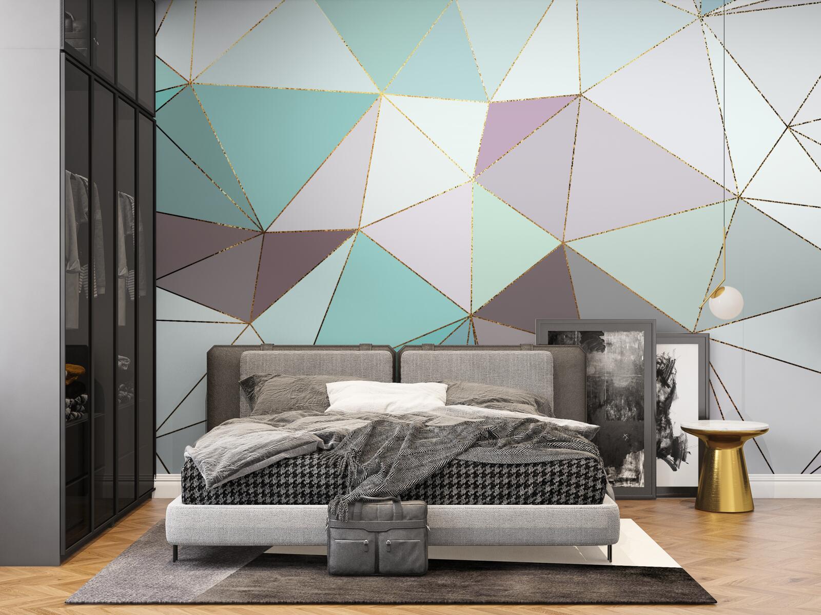 Fototapeta geometrické obrazce na mramorovom povrchu