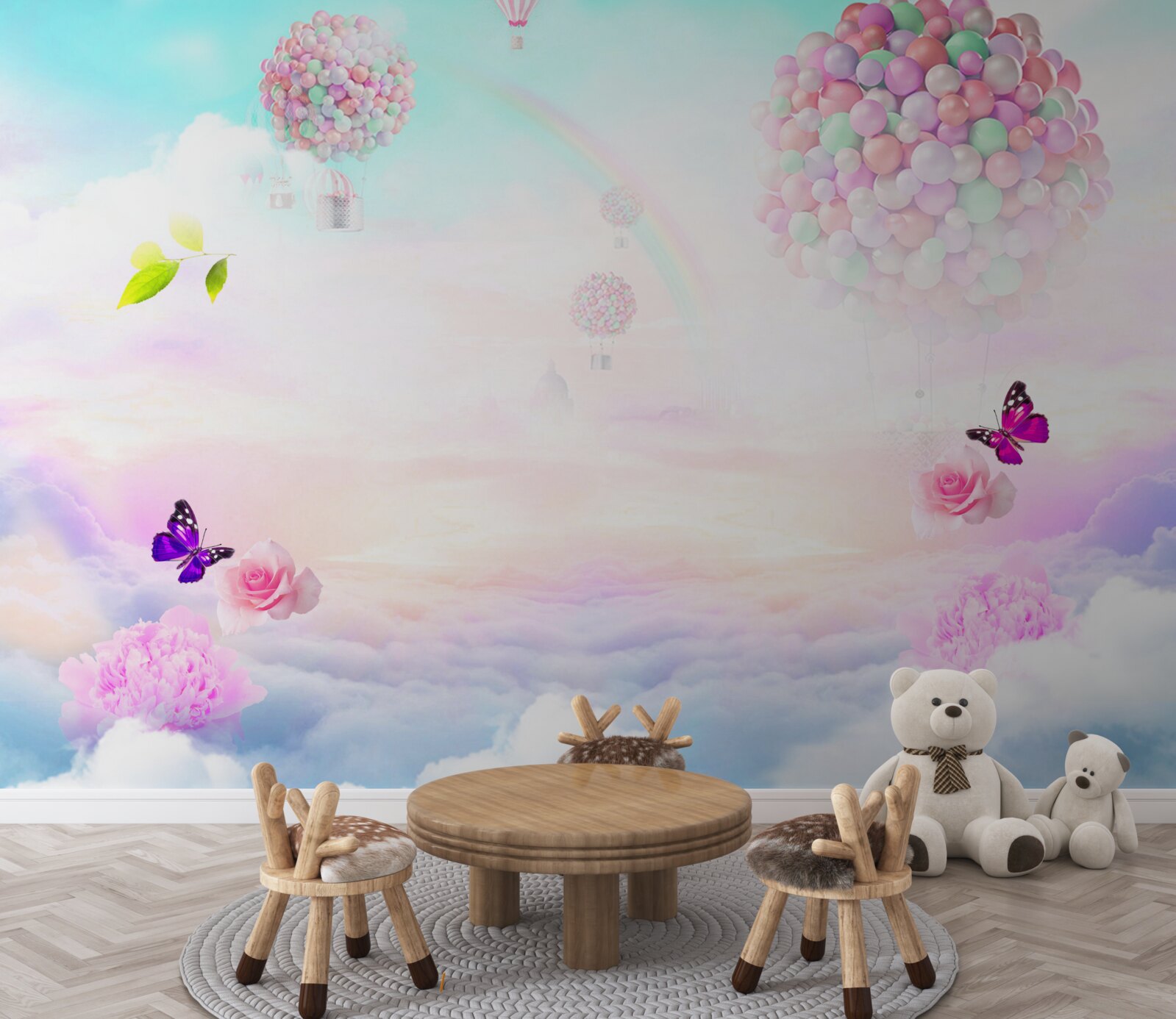 Fototapeta gule vzduchu a trepotanie motýľov