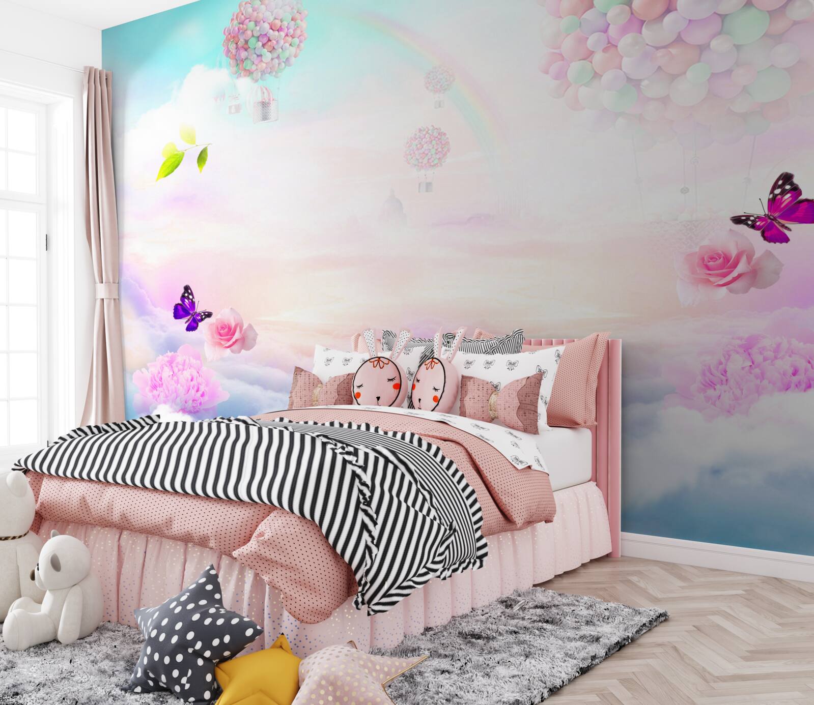 Fototapeta gule vzduchu a trepotanie motýľov