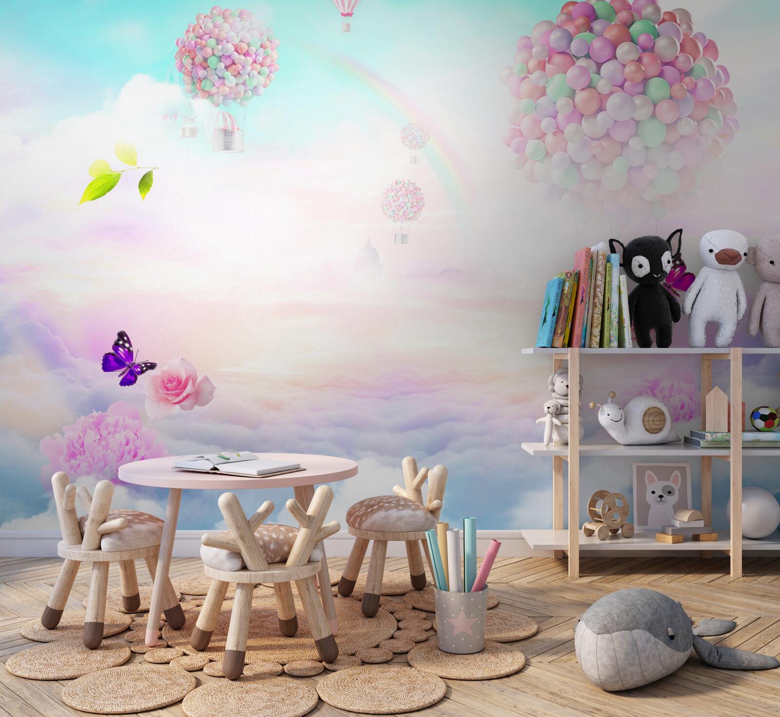 Fototapeta gule vzduchu a trepotanie motýľov