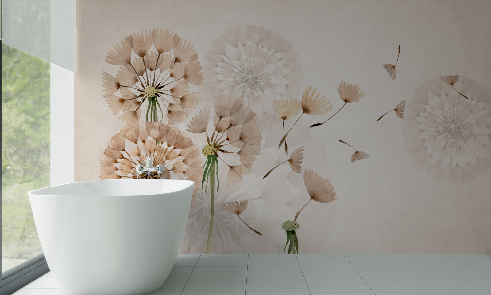 Fototapeta odparovanie púpavového chumáča