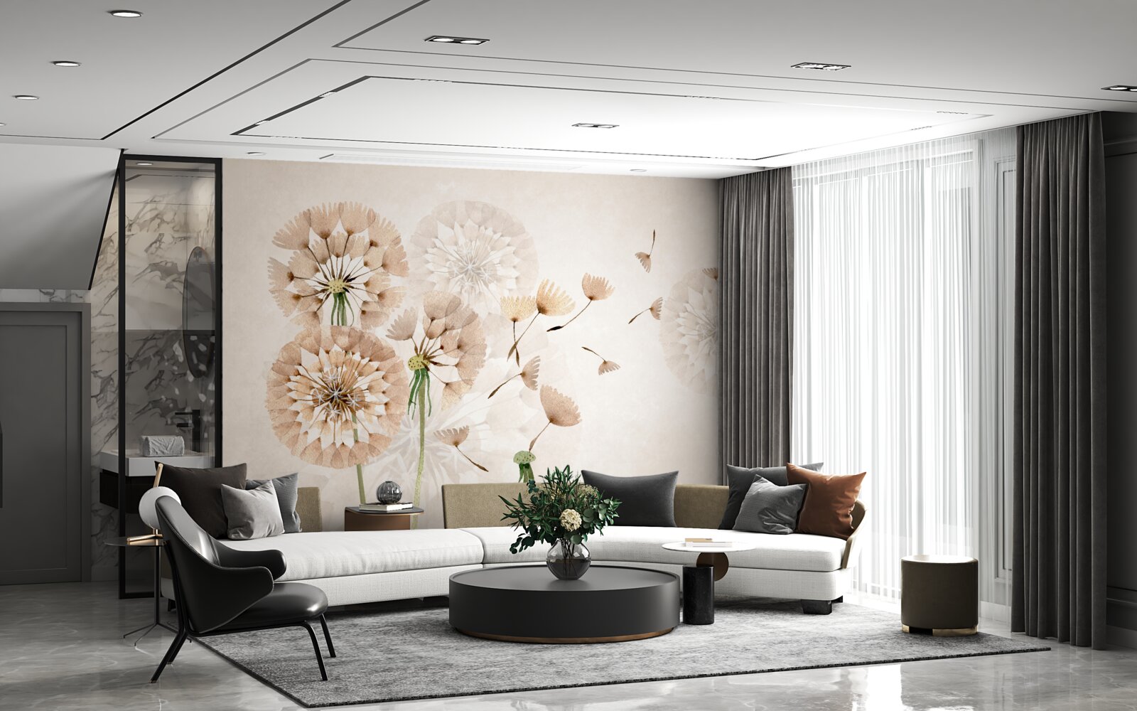 Fototapeta odparovanie púpavového chumáča