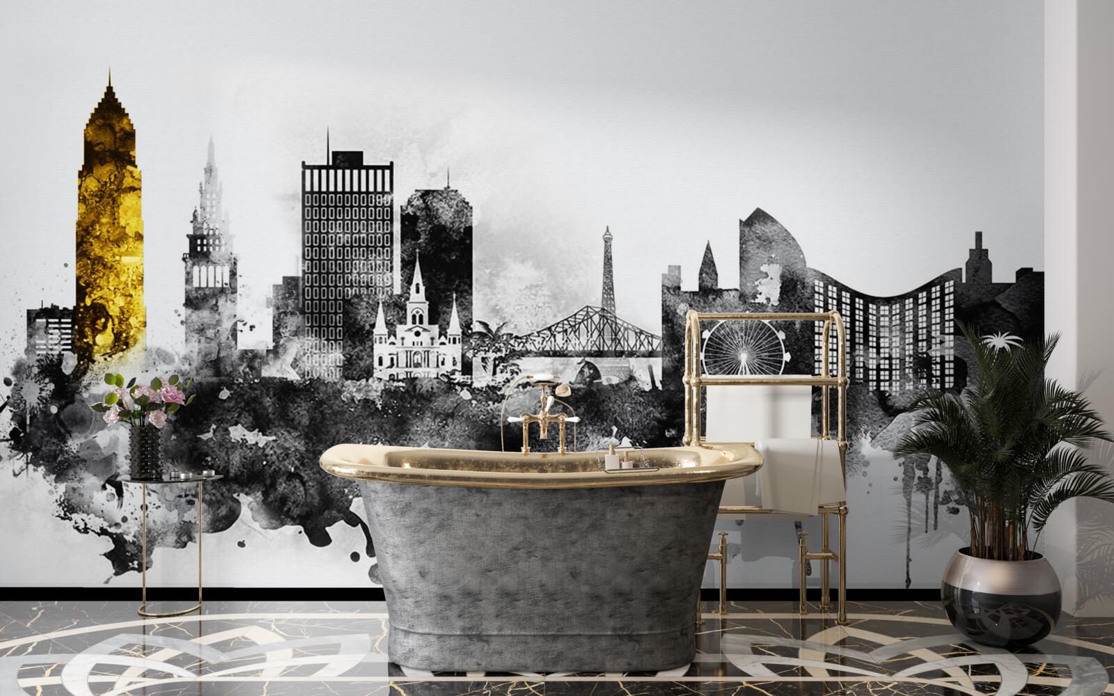 Fototapeta architektonickú abstrakciu mestského priestoru