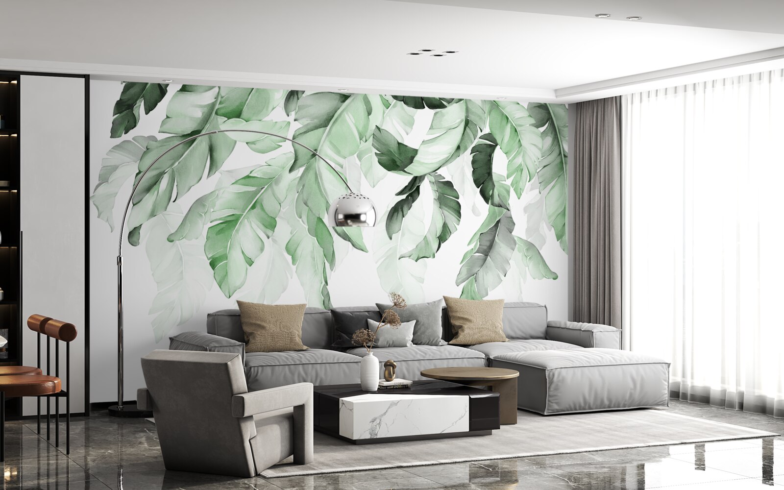 Fototapeta listy paprade visia