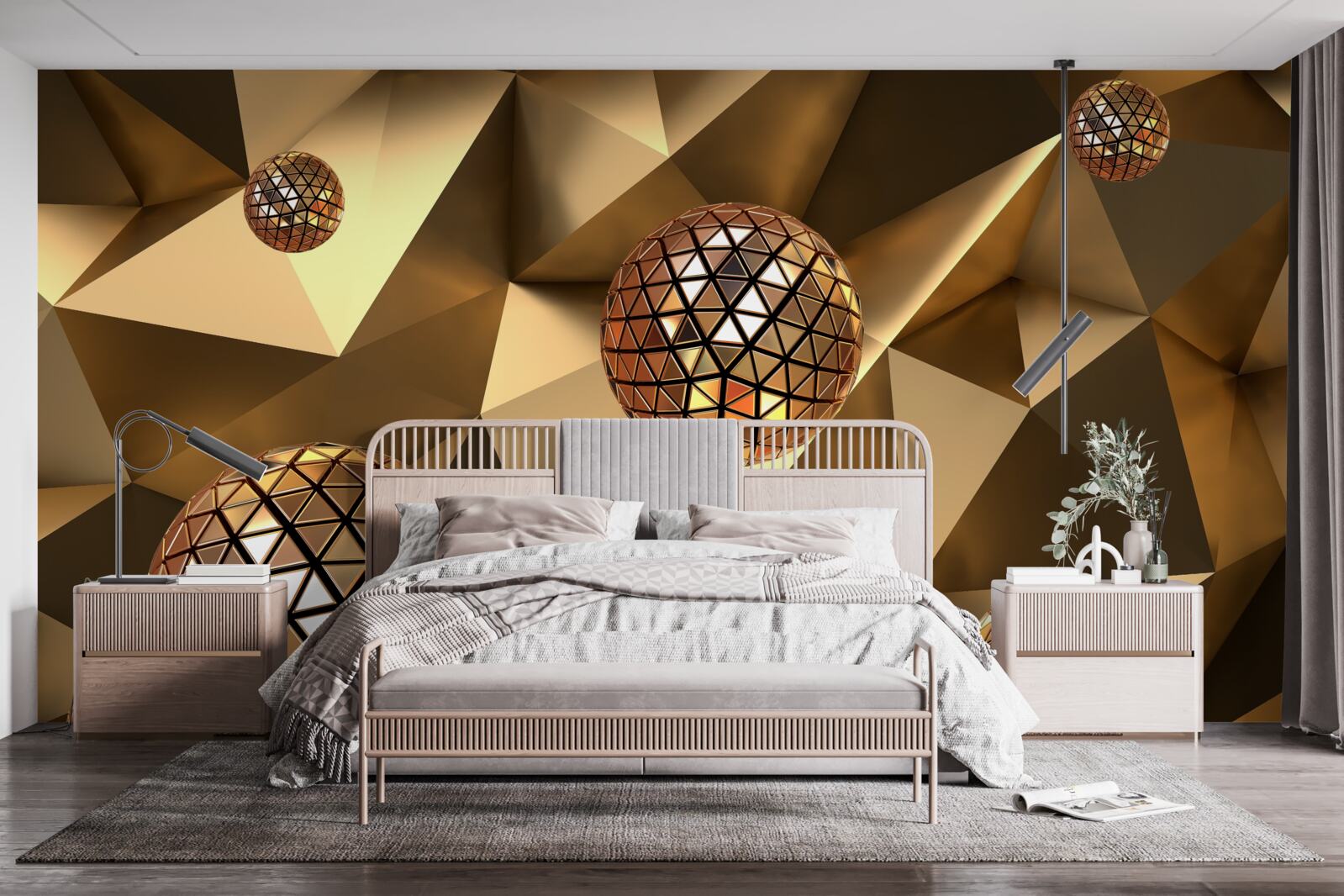 Fototapeta plávajúce 3D disko gule