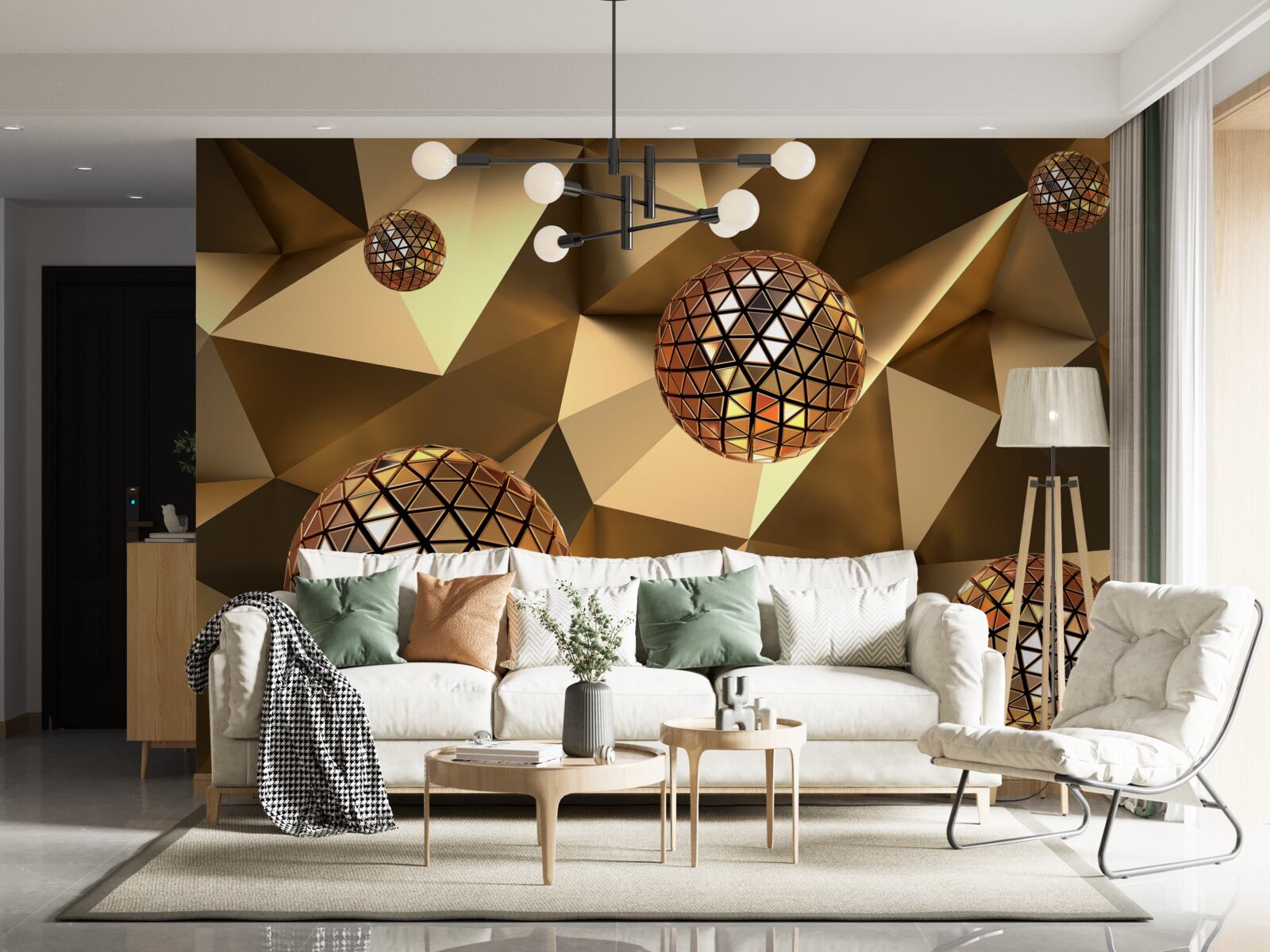 Fototapeta plávajúce 3D disko gule