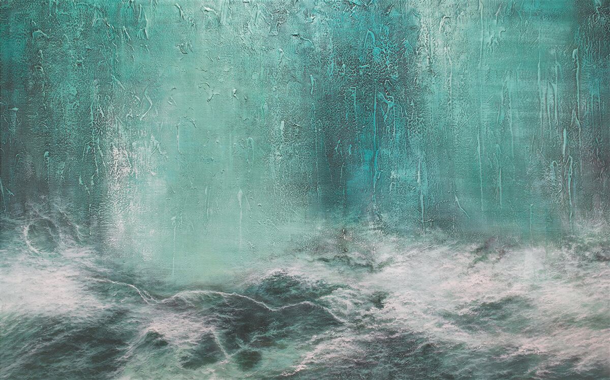 Fototapeta dážď nad oceánom