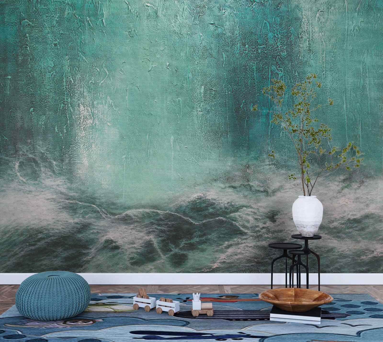 Fototapeta dážď nad oceánom