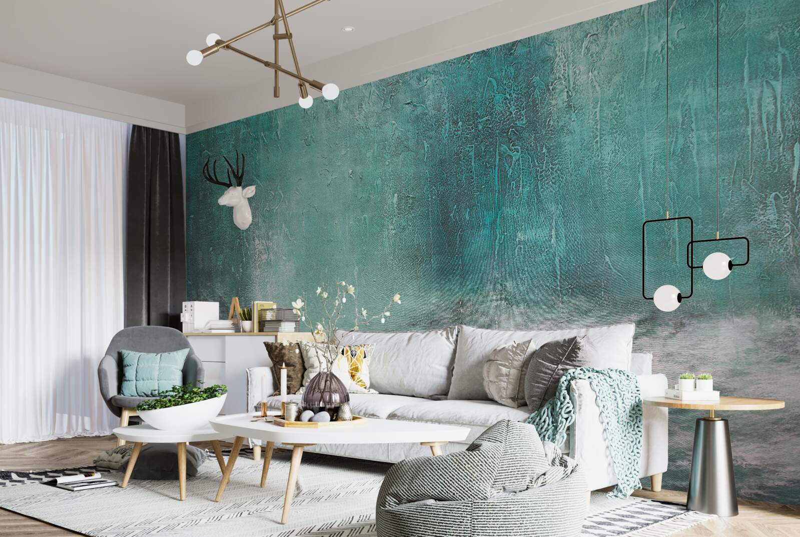 Fototapeta dážď nad oceánom