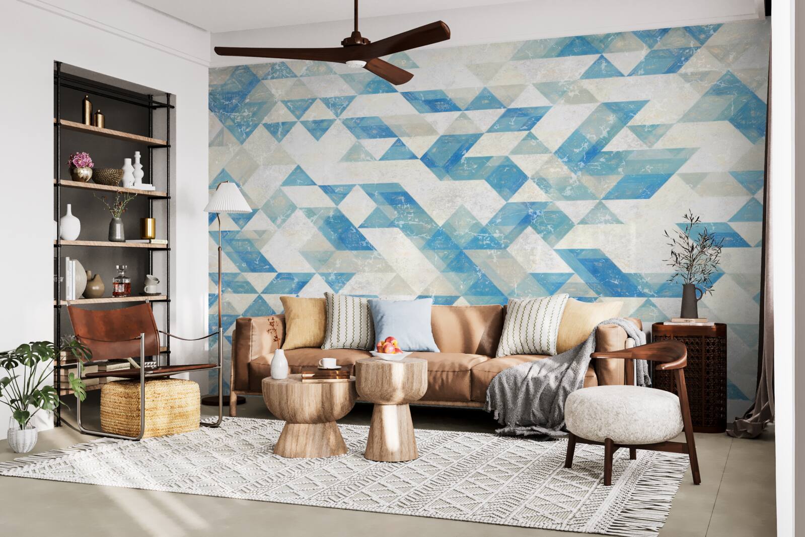 Fototapeta geometrické tvary v abstrakcii