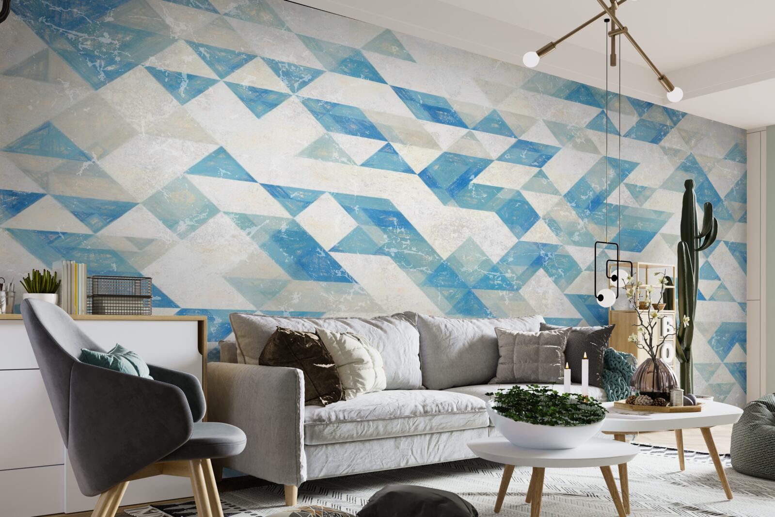 Fototapeta geometrické tvary v abstrakcii