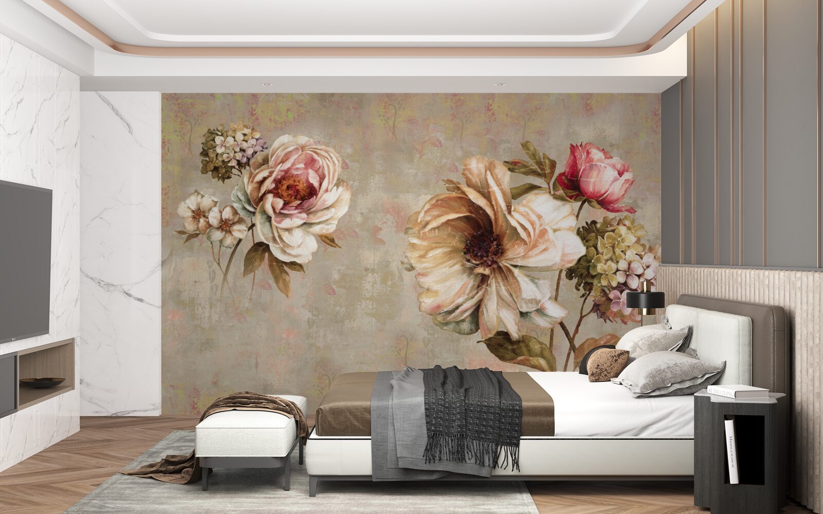 Fototapeta aranžovanie kvetov v kyticiach